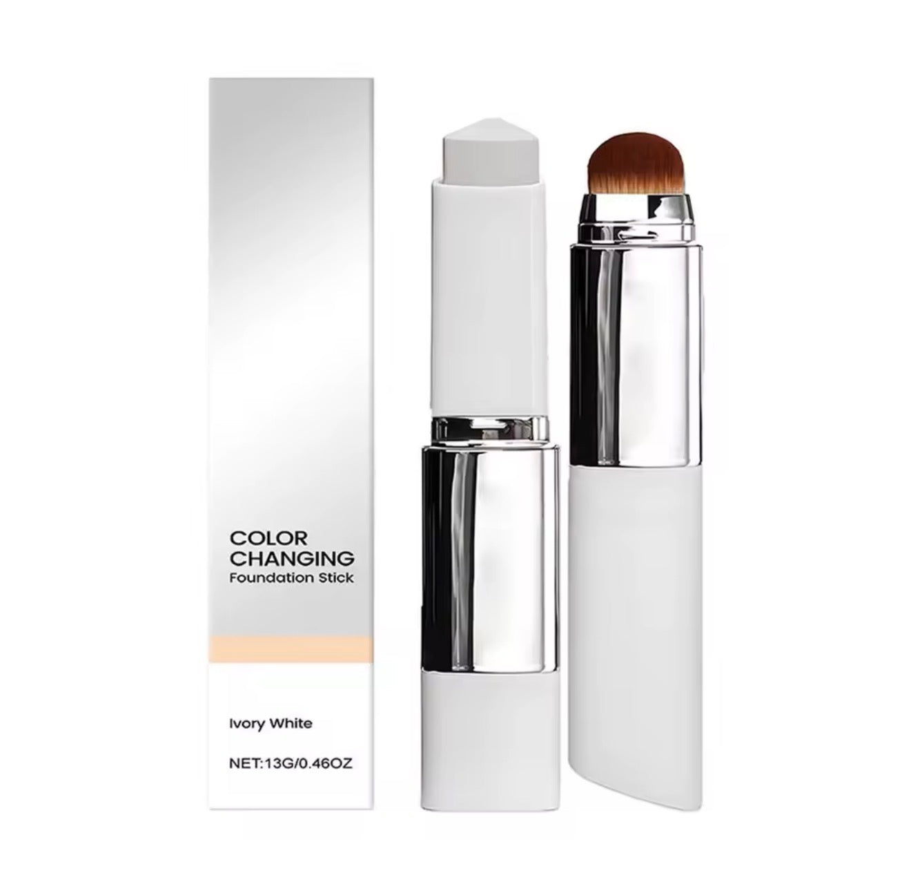 Color Changing Foundation Stick mit integriertem Pinsel – Perfekte Anpassung an deinen Hautton
