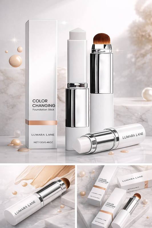 Color Changing Foundation Stick mit integriertem Pinsel – Perfekte Anpassung an deinen Hautton